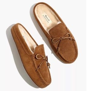 Madewell NWT Suede Mocassin Scuff Slipper Size 5 in Dried Cedar